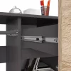 AKORD Piksel Kompakt Számítógépasztal Laminált Grafit Szürke/Sonoma Tölgy Jobbos