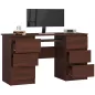 AKORD A-11 Számítógépasztal 6 Fiókos Wenge Laminált