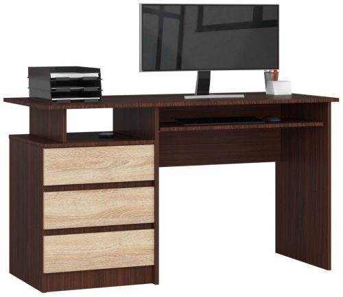 AKORD CLP 135 Íróasztal Wenge Sonoma Tölgy