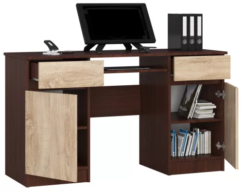 Clp A5 2d 2sz Wenge / Sonoma Íróasztal