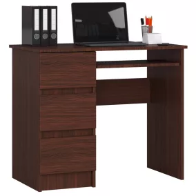AKORD CLP A-6 Balkezes Számítógépasztal Wenge