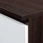 Számítógépasztal 90 cm Pixel Bal Wenge / Fehér