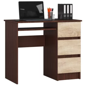 A-6 Clp Íróasztal Wenge / Sonoma Jobboldali