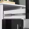 AKORD JAY Számítógépasztal Laminált Fehér-Fekete Magasfényű