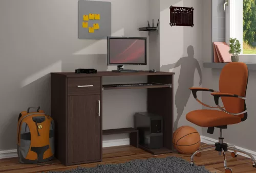 AKORD JAY Kompakt Számítógépasztal Wenge 90cm