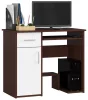 AKORD JAY Számítógépasztal Laminált Wenge-Fehér 90cm