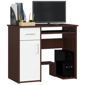 AKORD JAY Számítógépasztal Laminált Wenge-Fehér 90cm