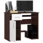 AKORD JAY Számítógépasztal Laminált Wenge-Fehér 90cm