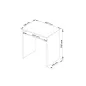   AKORD STAR Kompakt Íróasztal Éger Kihúzható Billentyűzettartóval