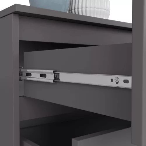 AKORD CLP K160 Komód Laminált Grafitszürke 4 Fiókos