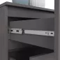 AKORD CLP K160 Komód Laminált Grafitszürke 4 Fiókos