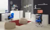 AKORD K Fali Polc Szett 25x25cm Fehér Laminált 3db