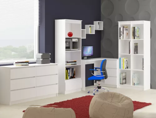 AKORD K Fali Polc Szett 25x25cm Fehér Laminált 3db
