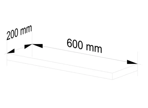 AKORD PS-3 Éger Fali Polc 60cm Laminált