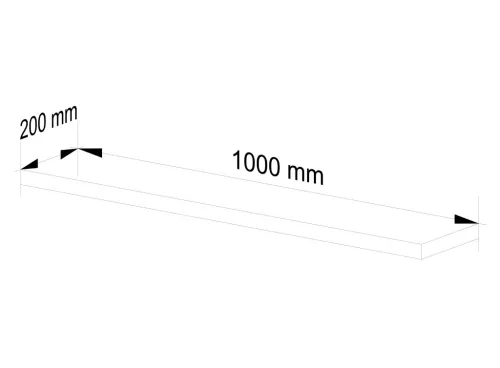 AKORD PS-5 Fali Polc Égerfa 100cm Laminált