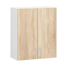 AKORD Lima W60 Faliszekrény Laminált Fehér-Sonoma Tölgy