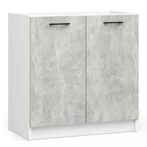 AKORD Oliwia Mosogatószekrény Laminált Fehér-Beton Matt