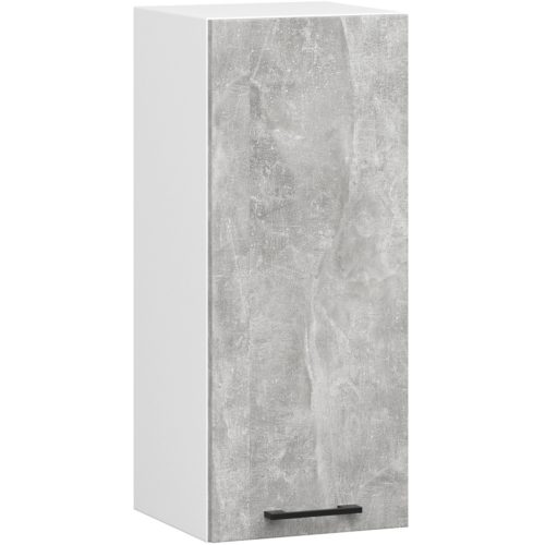 AKORD Oliwia Fali Konyhaszekrény Fehér Beton Matt 30cm