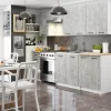 AKORD Oliwia Fali Konyhaszekrény Fehér Beton Matt 30cm