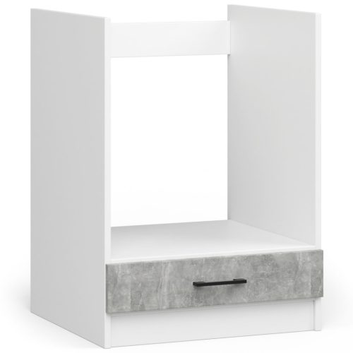 AKORD Oliwia S60KU Beépíthető Sütő Szekrény Fehér/Beton