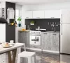 AKORD Oliwia S60KU Beépíthető Sütő Szekrény Fehér/Beton
