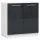 AKORD Oliwia 80 cm Mosogatószekrény Fehér-Grafit Magasfényű