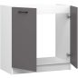 AKORD Oliwia Mosogatószekrény Laminált Fehér-Szürke Matt 80cm