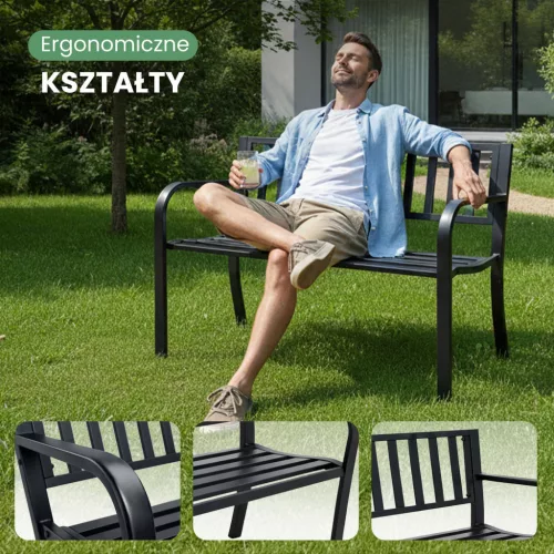 AKORD Linea Kerti Pad Fém Fekete 119 cm