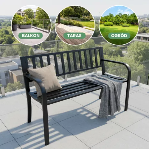 AKORD Linea Kerti Pad Fém Fekete 119 cm