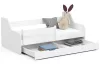 AKORD ACTIV 160x80 Gyerekágy Laminált Fehér Védőkorláttal