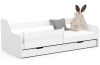 AKORD ACTIV 180x80 Gyerekágy Laminált Fehér Védőkorláttal