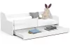 AKORD ACTIV 180x80 Gyerekágy Laminált Fehér Védőkorláttal