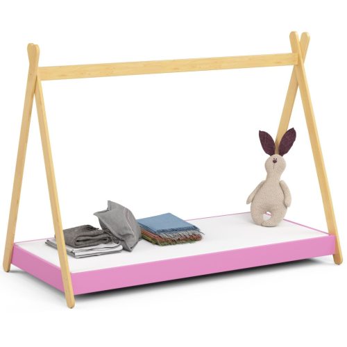 AKORD GEM Tipi Gyerekágy Laminált Rózsaszín 180x80