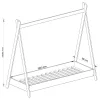 AKORD GEM Tipi Gyerekágy Laminált Rózsaszín 180x80