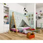 AKORD GEM Tipi Gyerekágy Laminált Rózsaszín 180x80