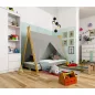 AKORD GEM Tipi Gyerekágy Laminált Szürke 180x80