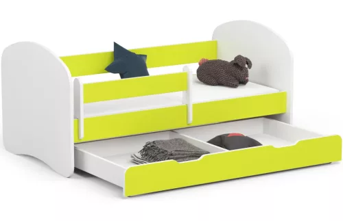 AKORD Smile Gyermekágy Laminált Lime 140x70 Matraccal
