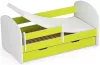 AKORD Smile Gyermekágy Laminált Lime 140x70 Matraccal