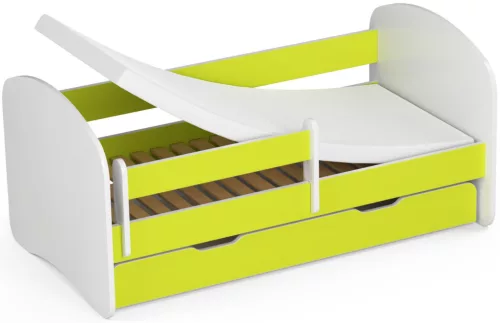 AKORD Smile Gyermekágy Laminált Lime 140x70 Matraccal