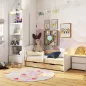   AKORD Smile Gyerekágy Sonoma Tölgy 140x70 Fiókos Matraccal