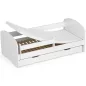   AKORD Smile 160x80 Gyerekágy Laminált Fehér Védőkorláttal