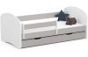 AKORD Smile 160x80 Gyerekágy Laminált Szürke Védőkorláttal