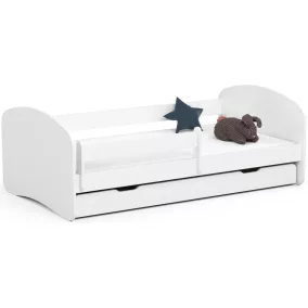   AKORD Smile Gyerekágy 180x90 Fehér Laminált Védőkorláttal