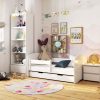AKORD Smile Gyerekágy 180x90 Fehér Laminált Védőkorláttal