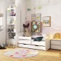   AKORD Smile Gyerekágy 180x90 Fehér Laminált Védőkorláttal