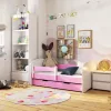 AKORD Smile Gyerekágy 180x90 Rózsaszín Laminált Védőkorláttal