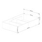 AKORD CLP Tárolós Ágy Laminált Fehér 120x200
