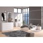 AKORD CLP Tárolós Ágy Laminált Fehér 140x200 LOZPODBIA140