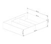 AKORD CLP Tárolós Ágy Laminált Fehér 160x200 LOZPODBIA160