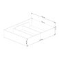 AKORD CLP Tárolós Ágy Laminált Fehér 160x200 LOZPODBIA160